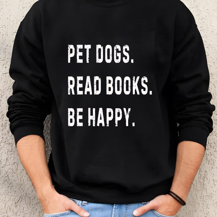 Books Sweatshirt, Book Lover Gift, Funny Dog Sweatshirt, Dog Lover Sweatshirt, Dog Lover Gift, Reader, Dogs And Books Sweater Sweatshirt