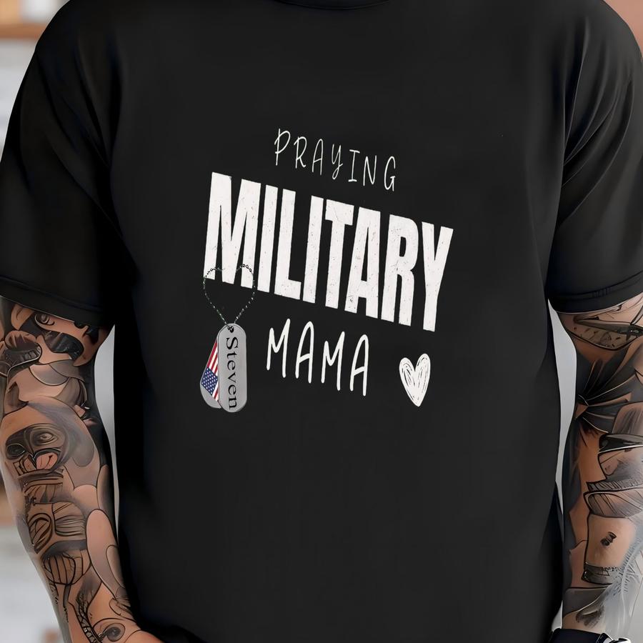 Personalized Military Mama Shirt - Soldier Mom Christian Sweatshirt T-shirt