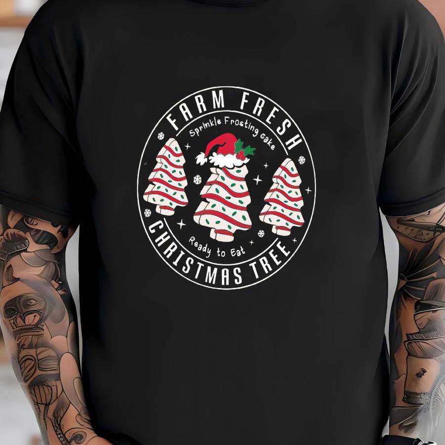 Farm Fresh Christmas Tree Sweatshirt: Festive Holiday Crewneck T-shirt