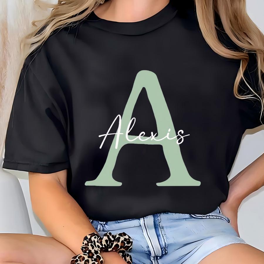 Personalized Mug Black Ceramic Mug Monogram Gift Boss Custom Name Coffee Lover Gift Green Dad Gift Retirement Custom Tea Cup Colleague Gift T-shirt