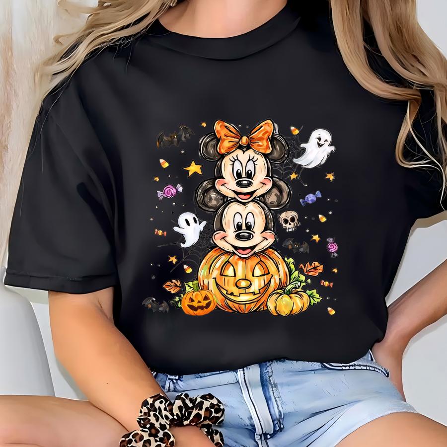Halloween Magical Mouse Sweatshirt, Halloween Pumpkin Sweater, Funny Fall Sweatshirt, Spooky Season And Hoodie T-shirt