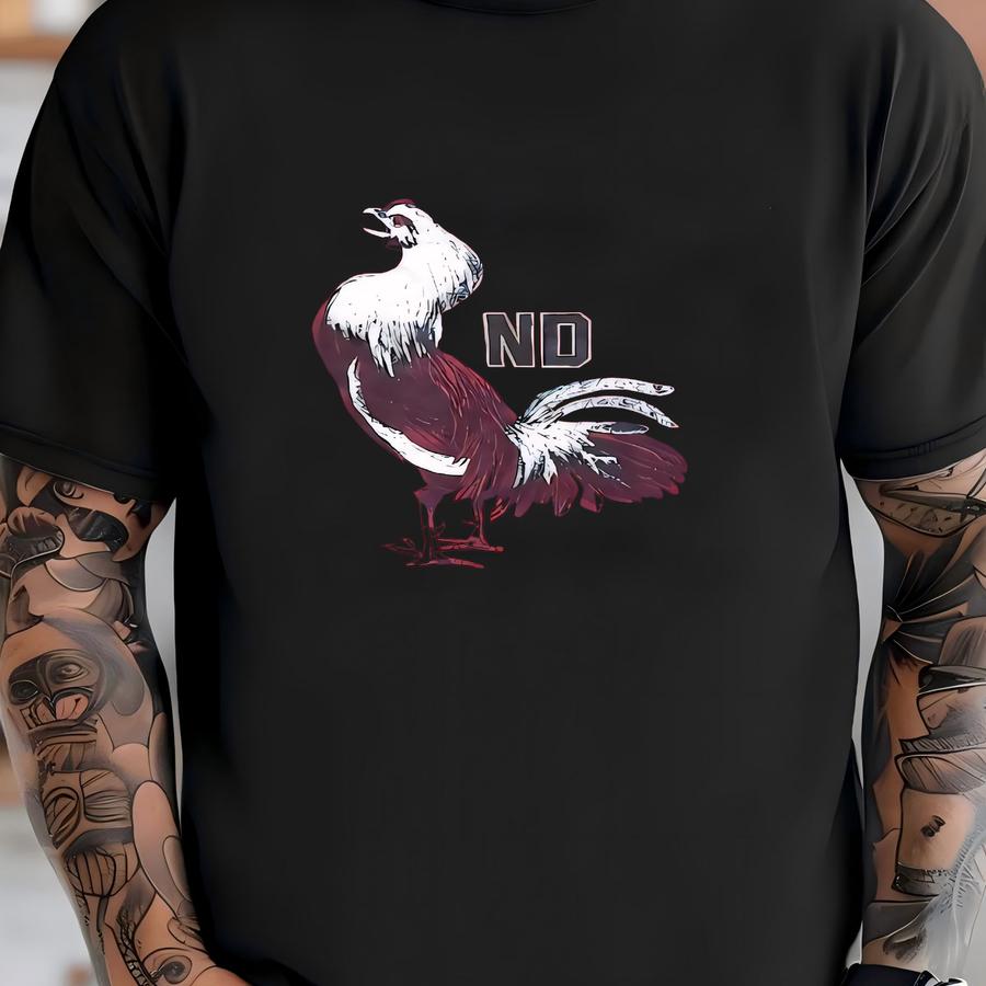 Vintage 1980's North Dakota Cycling Club Rooster Graphic Hoodie / Bicycle / L T-shirt