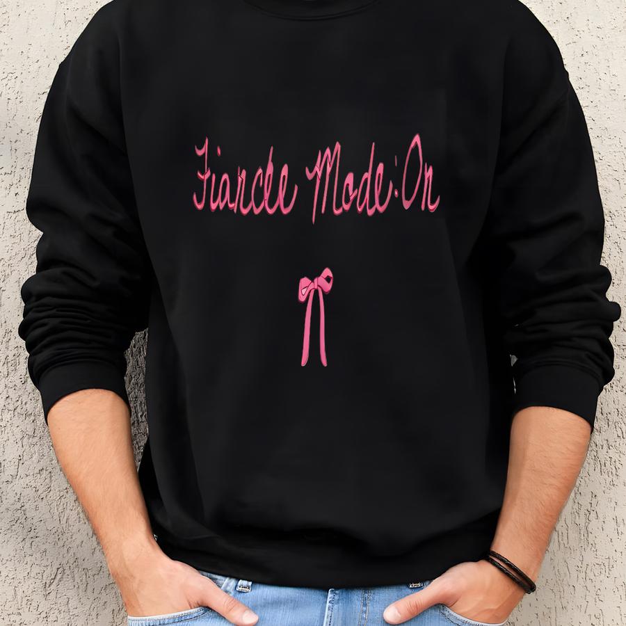 Fiancee Mode On Sweatshirt: Coquette Bachelorette Party Gift Sweatshirt