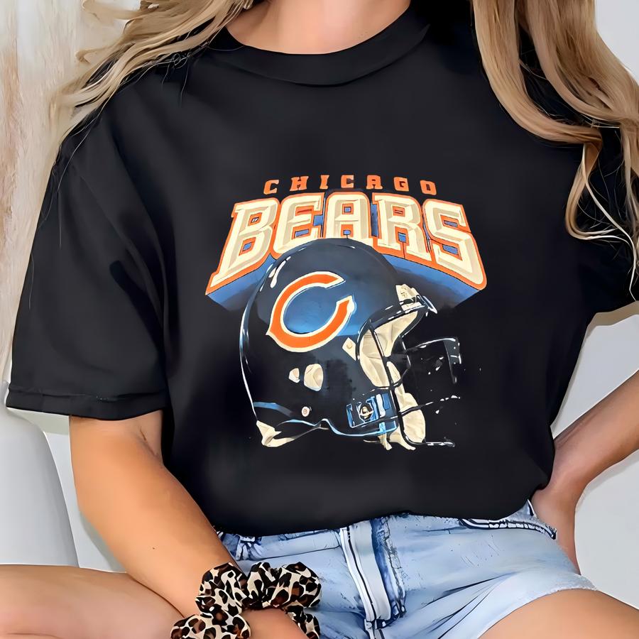 Vintage T Shirt Tee Size Youth Large Football Illinois Soldier Field 1990s 90s T-shirt