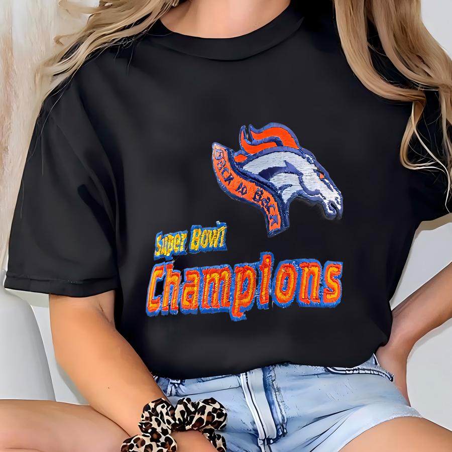 Vintage Denver Broncos 1999 Super Bowl Xxxiii Champions Strap Back Hat Cap Osfa Football John Elway Colorado 1990s 90s T-shirt