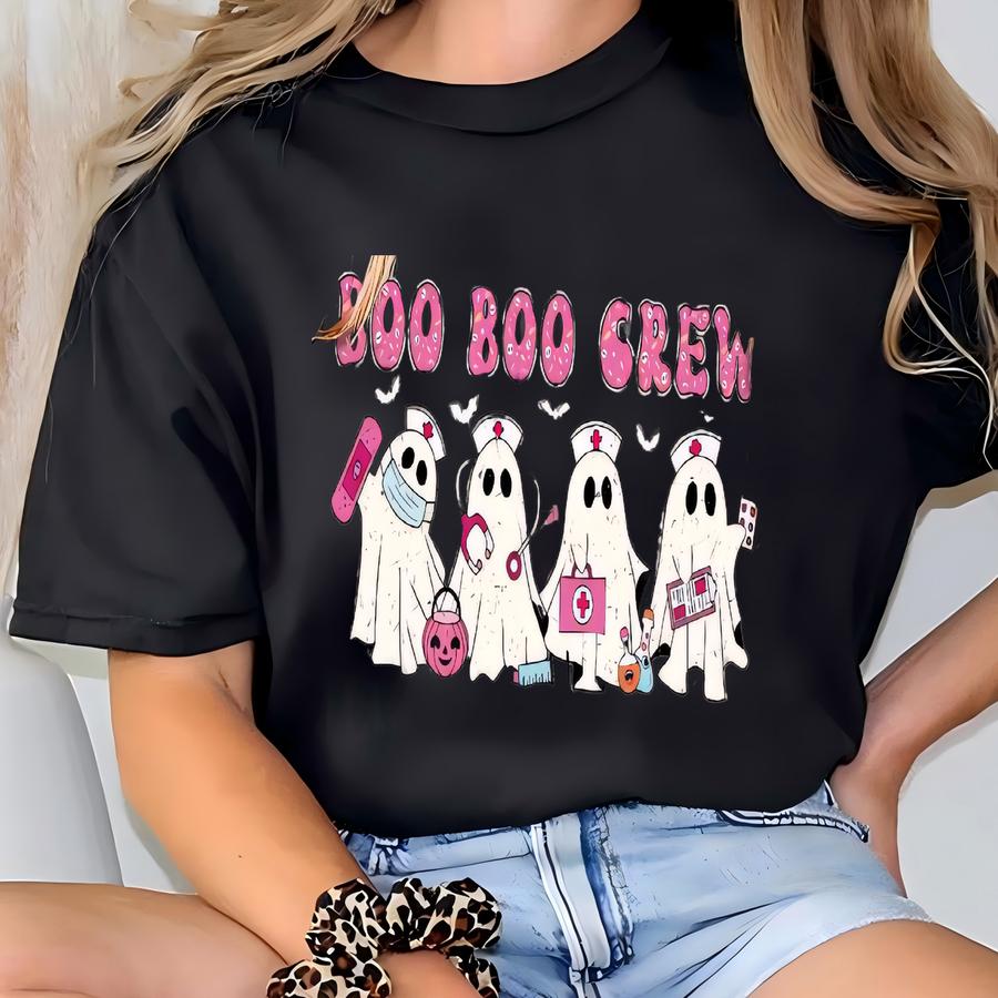 Halloween Nurse Shirt: Boo Boo Crew Spooky Season T-shirt