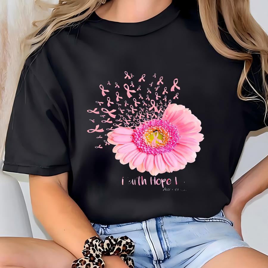 Breast Cancer Awareness Ribbon Hoodie: Nurse Gift, Soft Cotton Blend T-shirt