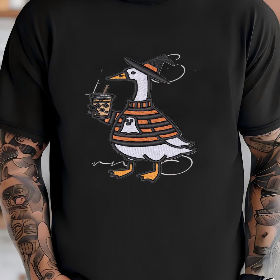 Witchy Iced Coffee Goose Y Download (3 Sizes) T-shirt