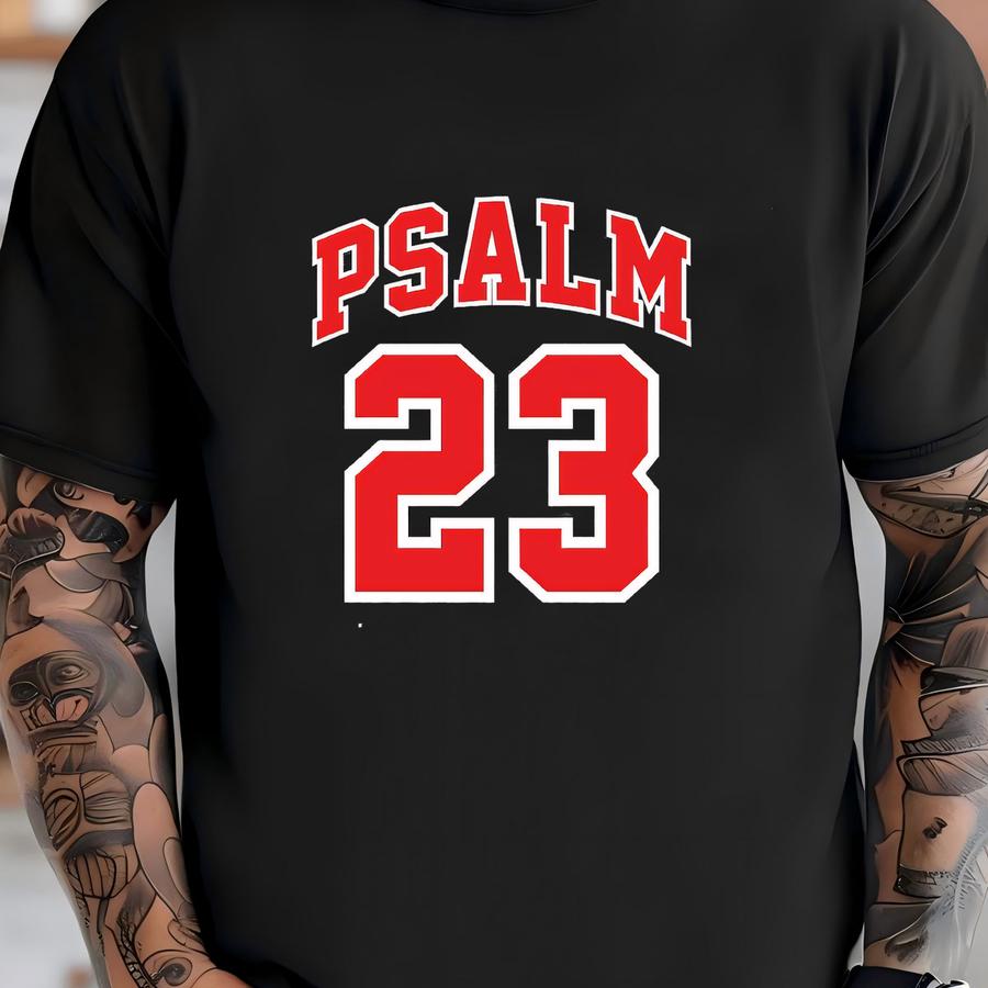 ® Shirt, Psalm 23 The Lord Is My Shepherd Shirt, Scripture Tee, Bible Verse Shirt, Christian Football, Jesus Gift, Religious T-shirt