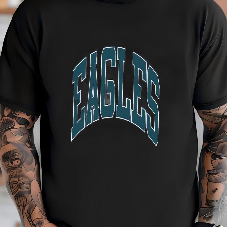 Eagles Football Shirt, Game Day Shirt, Eagles Football, Varsity Letter, Vintage Eagles Shirt, Eagles Mascot, Eagles Shirt T-shirt