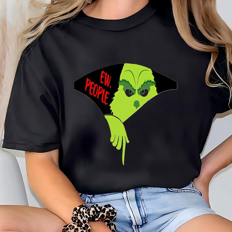 Ew People Hoodie, Christmas Shirt, Family Christmas Tee Funny Xmas Crewneck, Merry Mas Tee, Christmas Gift For Antisocials T-shirt