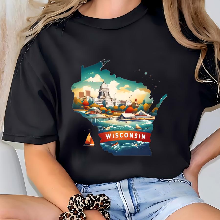 Tee, Map, Girls Trip Matching , Travel Gift, State T-shirt