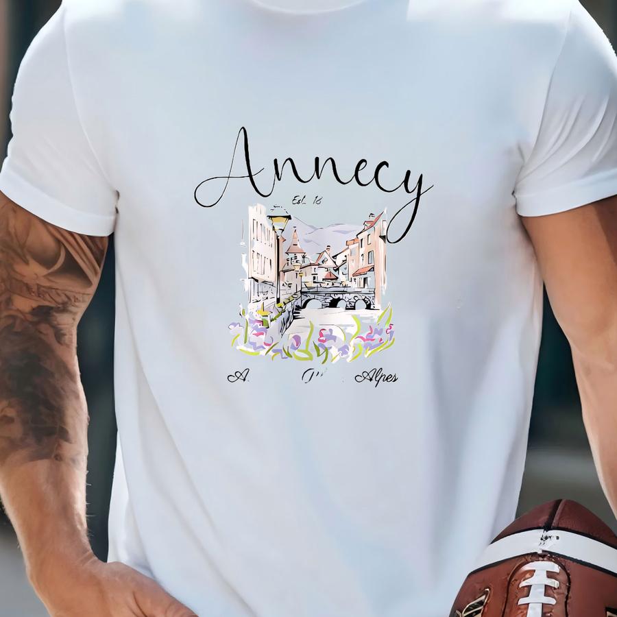 Annecy France V-neck Shirt, Auvergne-rhône-alpes Travel Shirt, Vintage Canal City Souvenir Gift, European Top, Annecy Shirt, France Tee T-shirt Annecy France V-neck Shirt, Auvergne-rhône-alpes Travel Shirt, Vintage Canal City Souvenir Gift, European Top, Annecy Shirt, France Tee T-shirt