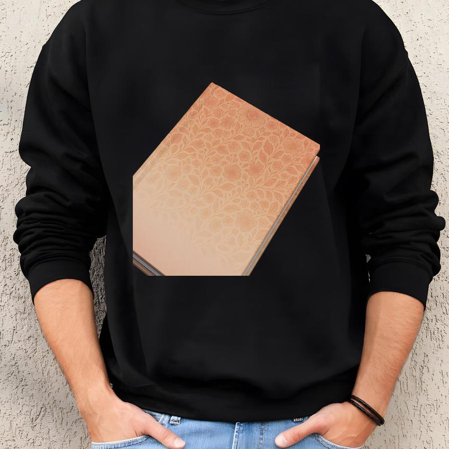 Orange Floral Ombre Hardcover Journal: Lined Notebook For Writing Sweatshirt