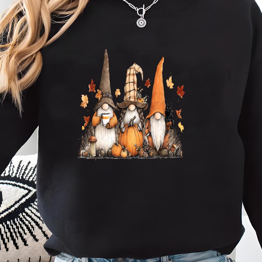 Gnomes Fall Sweatshirt, Cute Gnome Sweater, Fall Gift, Fall Shirt, Gift For Thanksgiving, Thanksgiving Gnome, Thanksgiving Sweatshirt Sweatshirt