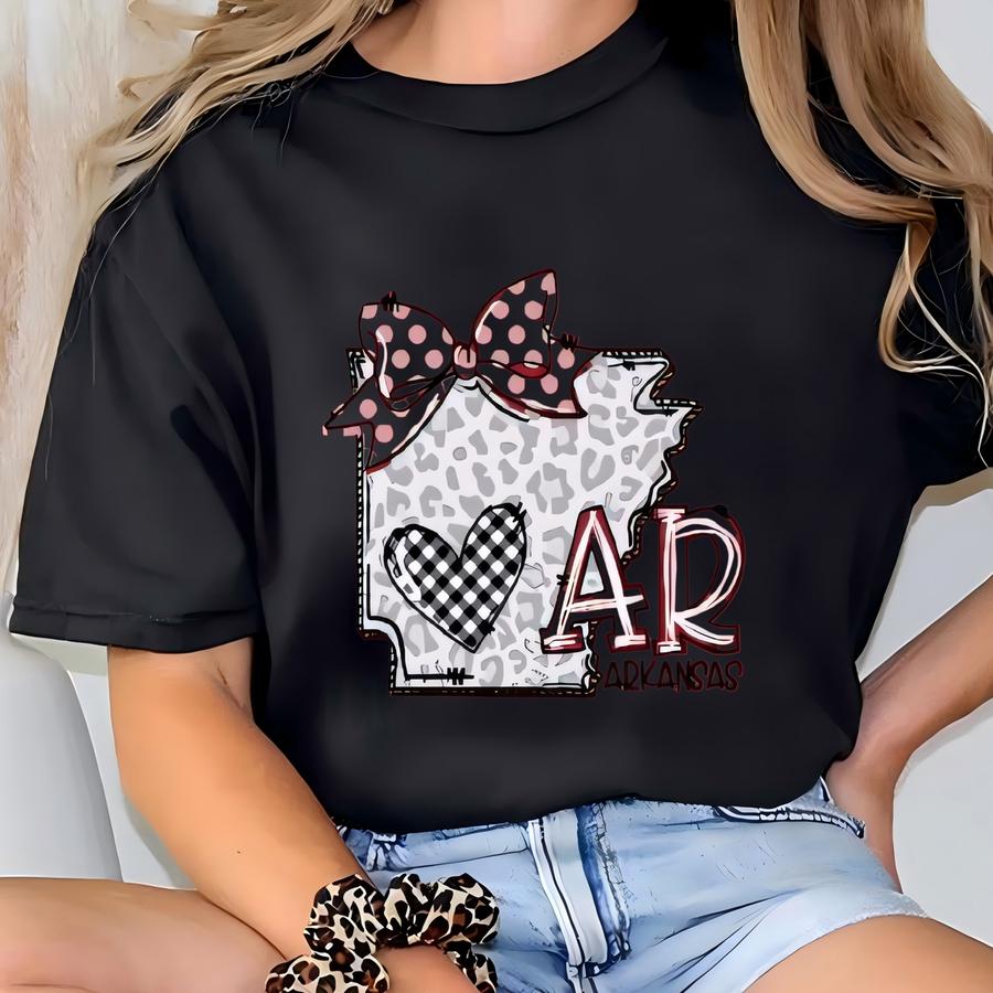 Arkansas State Bow Hoodie: Pride Travel Tee T-shirt