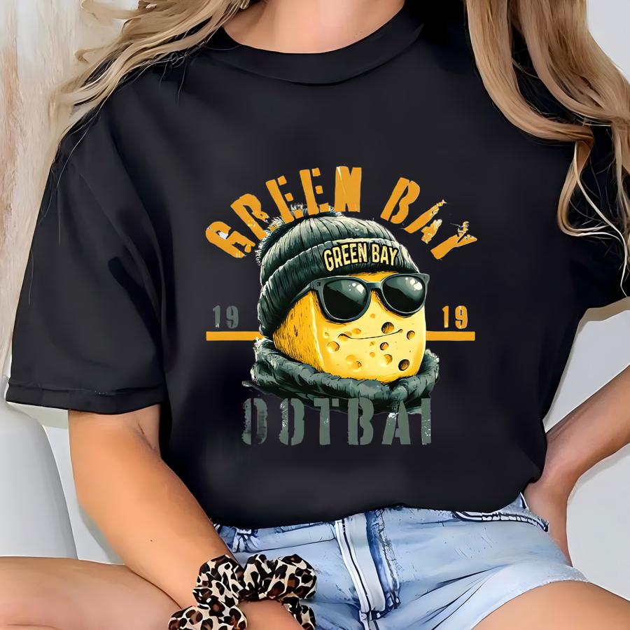Green Bay Football Mascot Sweatshirt, Cheesehead Mascot Sweatshirt, Football Pullover, Football Fan Wear, Football Game Day Apparel T-shirt