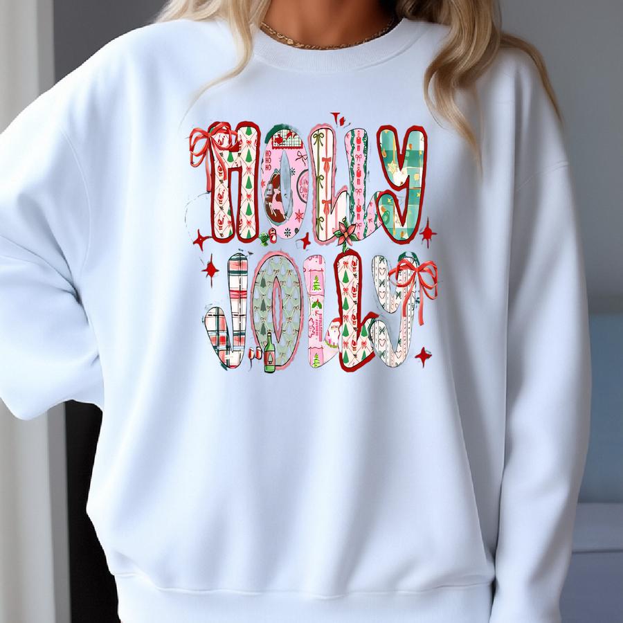 Shirt, Holly Jolly Shirt, Holiday Party, Merry Christmas, Xmas Crewneck, Coquette Xmas, Christmas Gift, Christmas Cookies Sweatshirt Shirt, Holly Jolly Shirt, Holiday Party, Merry Christmas, Xmas Crewneck, Coquette Xmas, Christmas Gift, Christmas Cookies Sweatshirt