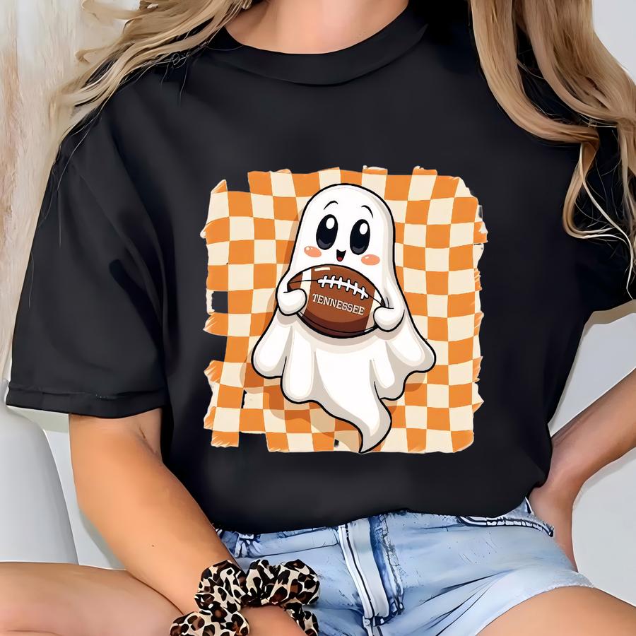 Tennessee Ghost Football Sweatshirt Or Shirt | Kids And Adults Halloween Game Day Top T-shirt