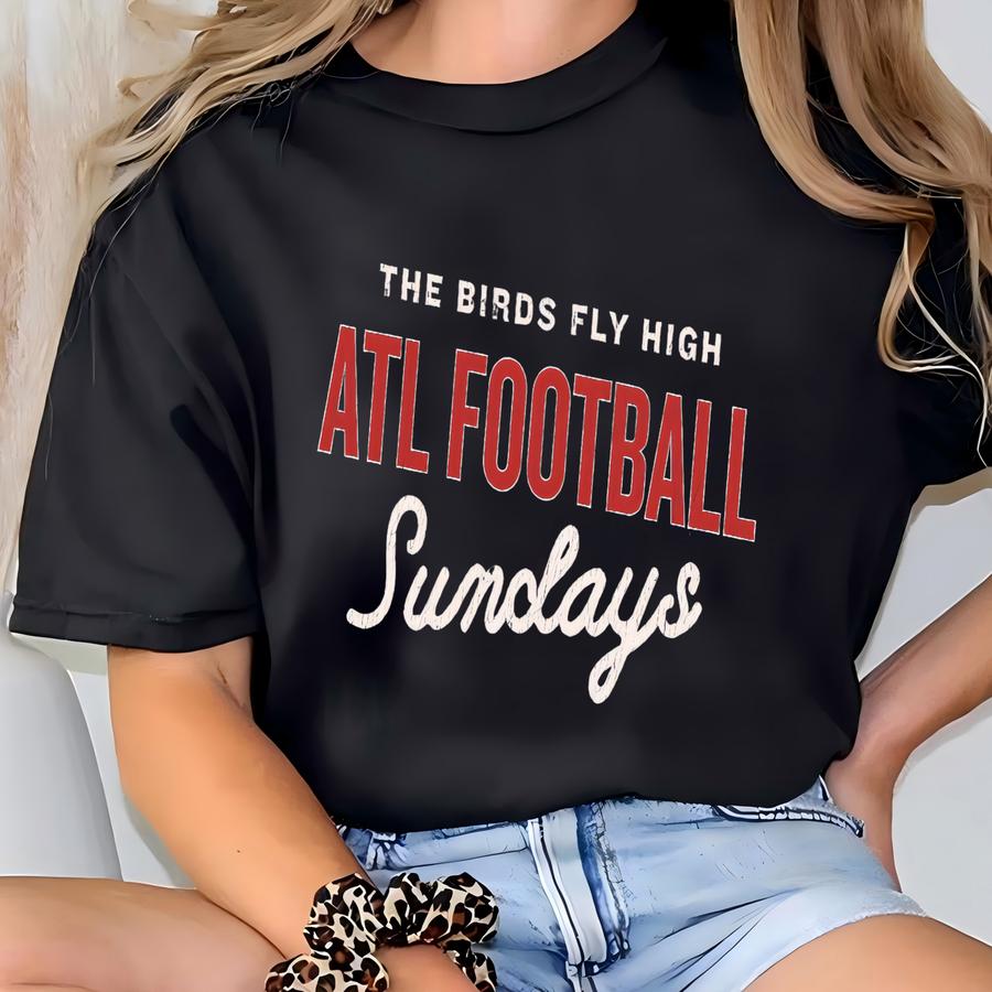 Vintage Atlanta Falcons Football Shirt, Falcons Shirt, Atlanta Football Crewneck Tee, Atlanta Falcons Game Day Tee, Rise Up T-shirt