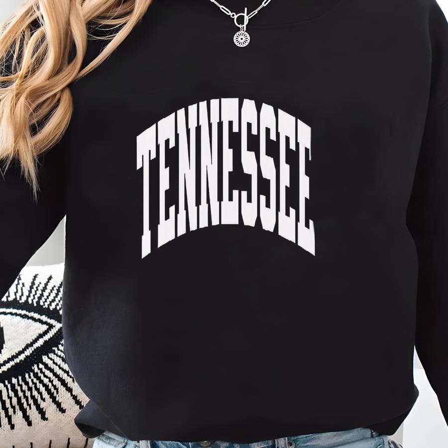 Tennessee Block Letter Sweatshirt, Vintage Tennessee Sweater, Tennessee Gifts, Comfy Oversized Tennessee Sweatshirt Sweatshirt