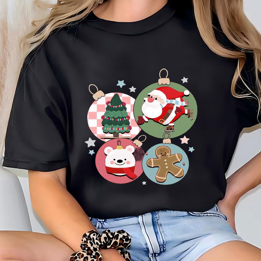 Christmas Cartoon Hoodie, Gingerbread Man Shirt, Xmas Hoodie, Merry Xmas Sweatshirt, Best Santa Gift Hoodie, Christmas Kids Crewneck T-shirt
