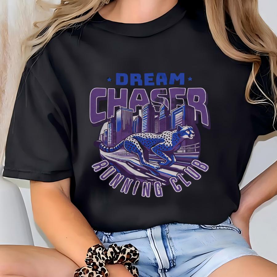 Dream Chaser Sneaker Shirt Black To Match Air Max 95 Court Purple Camo T-shirt