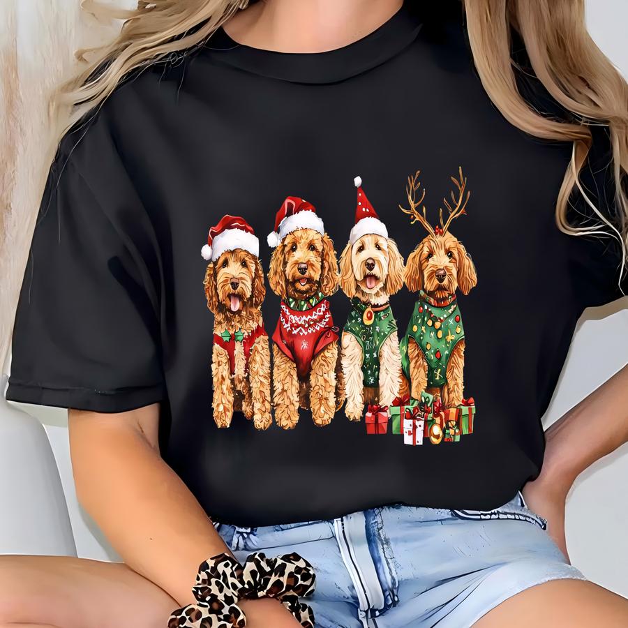 Christmas Dogs Shirt: Dog Lover Holiday Tee T-shirt