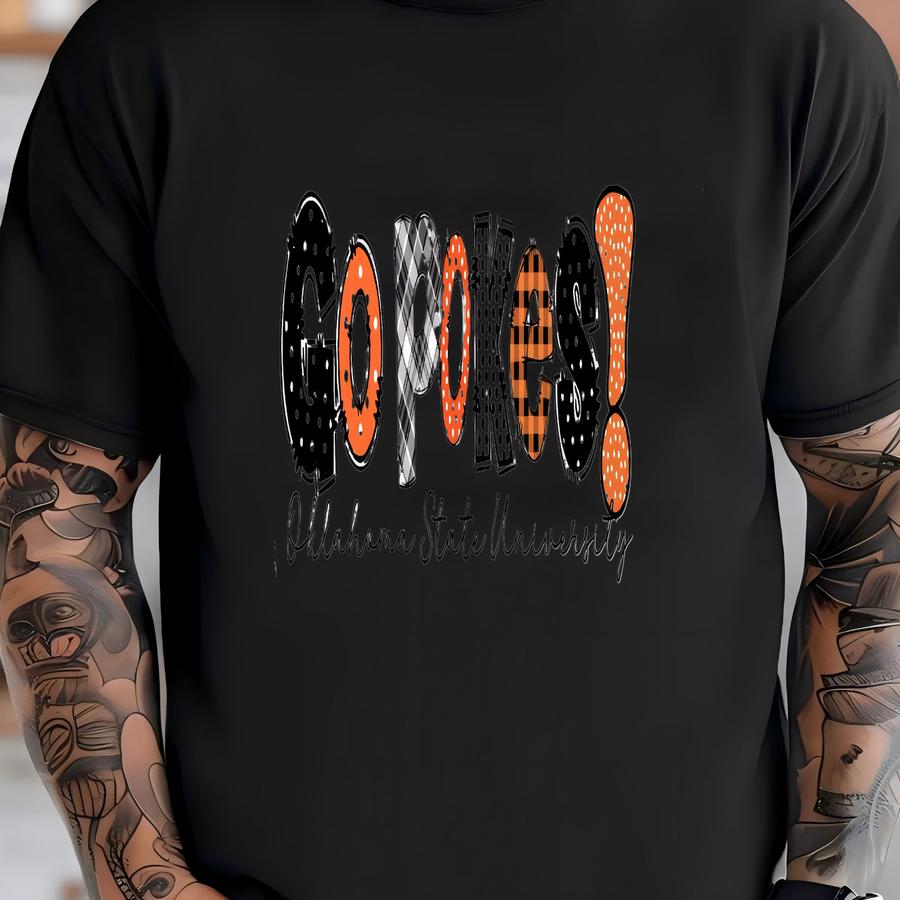 Go Pokes! Oklahoma State Hoodie, Unisex Sports Tee, Game Day Shirt, Fan Gift, Casual Wear, Pokes, Orange Power, Oklahoma Football T-shirt