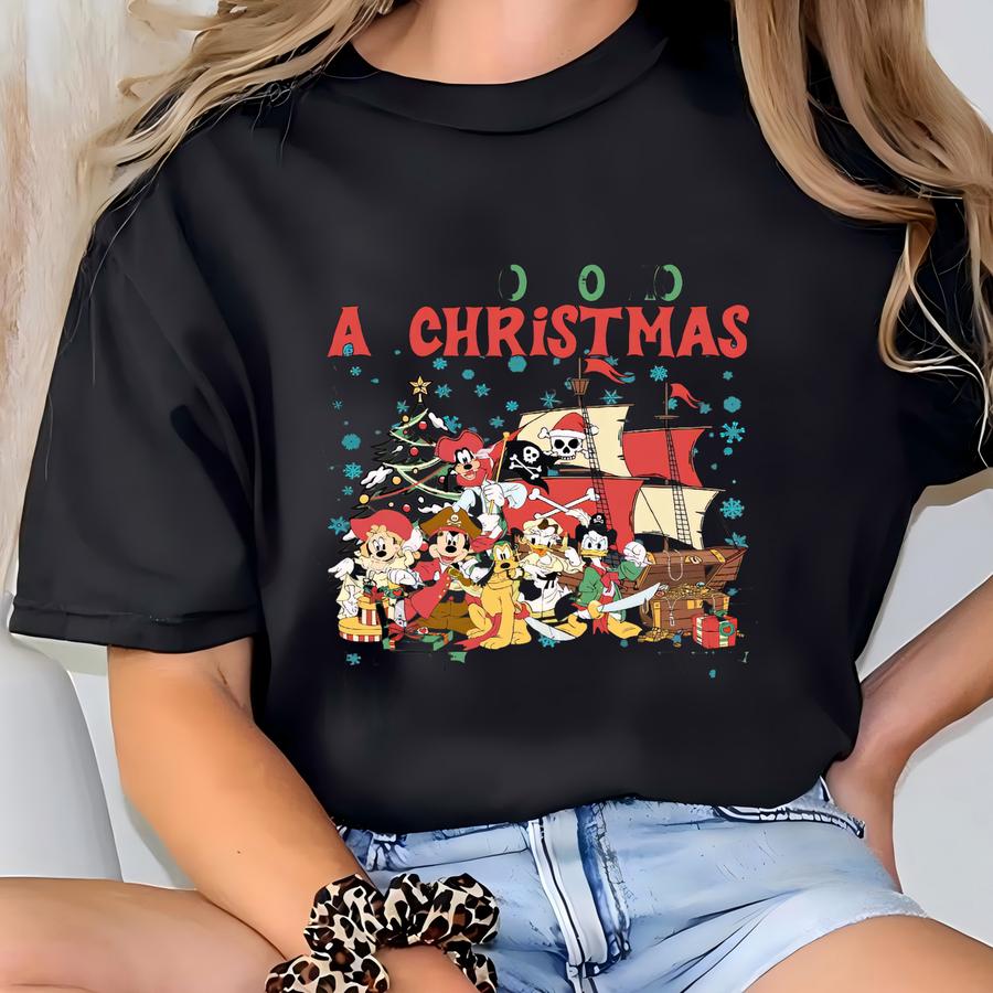 Vintage Pirates Christmas Shirt,  Friends Yo Ho Yo Ho A Christmas Life For Me Shirt, Pirates Of The Caribbean Shirt T-shirt