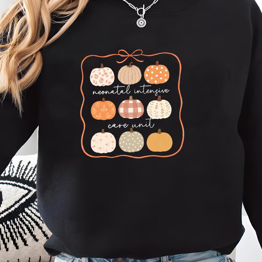 ® Nicu Nurse Fall Shirt, Neonatal Intensive Care Unit Nurse Tshirt, Neonatal Icu Nurse Fall Gift, Nicu Rn Grad Tee Pumpkin Tee Sweatshirt