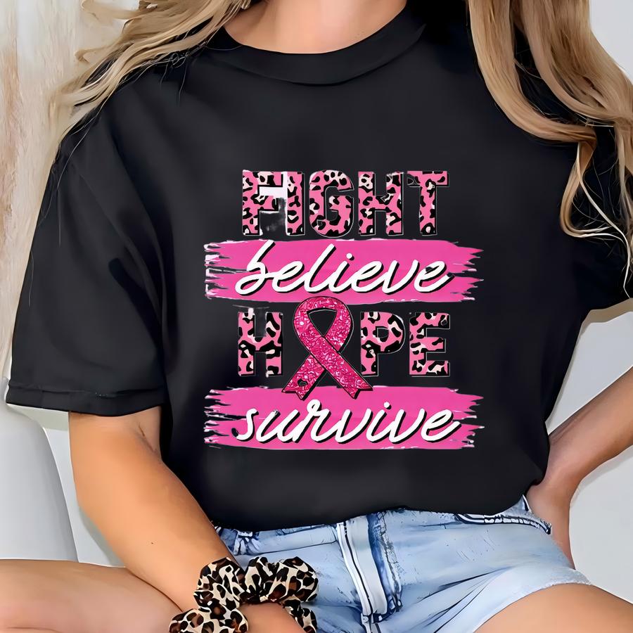 Customizable Breast Cancer Awareness Trucker Hat - Pink Ribbon T-shirt