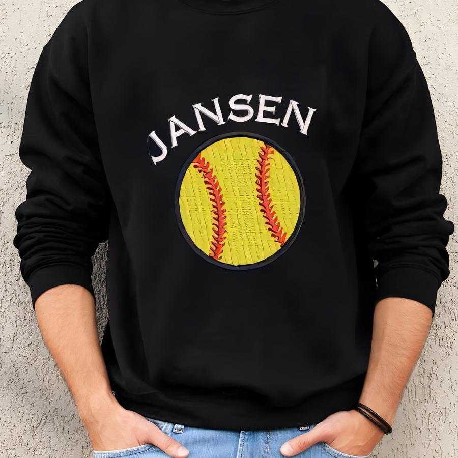 Personalized Softball Towel With Grommet And Hook Add Name Custom  Sweatshirt