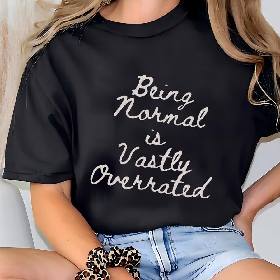 Being Normal Is Vastly Overrated Halloweentown Sweatshirt Halloween Movie Quote Cozy Crewneck T-shirt