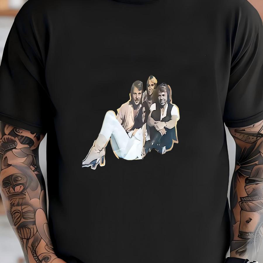 Vintage 1970's To 1980's Ultra Thin Soft Abba Graphic Band Hoodie - Rare / S T-shirt