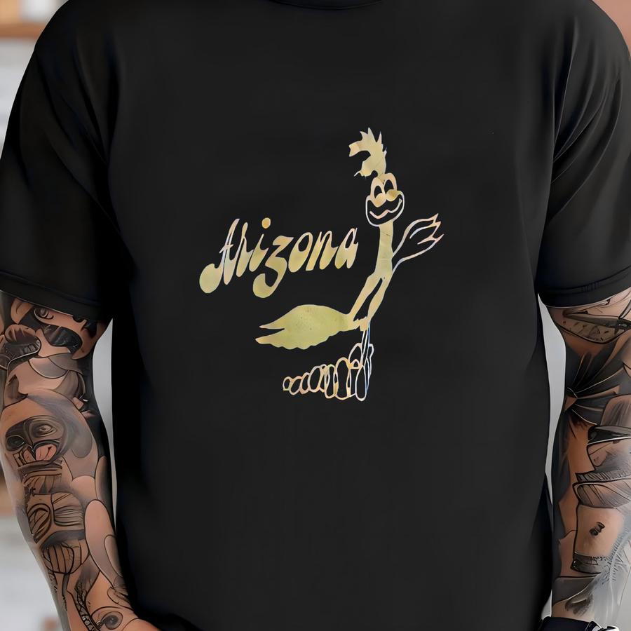 Vintage 1990's Screen Star Arizona Roadrunner Graphic Hoodie / M T-shirt