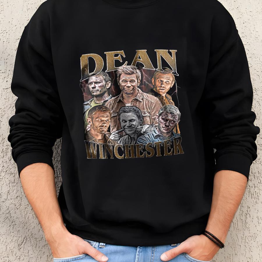 Limited Dean Winchester Vintage T-shirt, Gift For Woman And Man Unisex T-shirt Sweatshirt