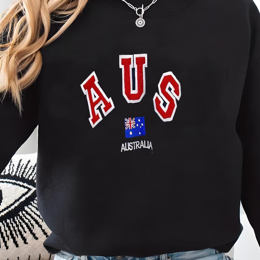 Vintage 90s Australia Sweatshirt Half Zipper Jumper Pullover Big Logo Sweatshirt