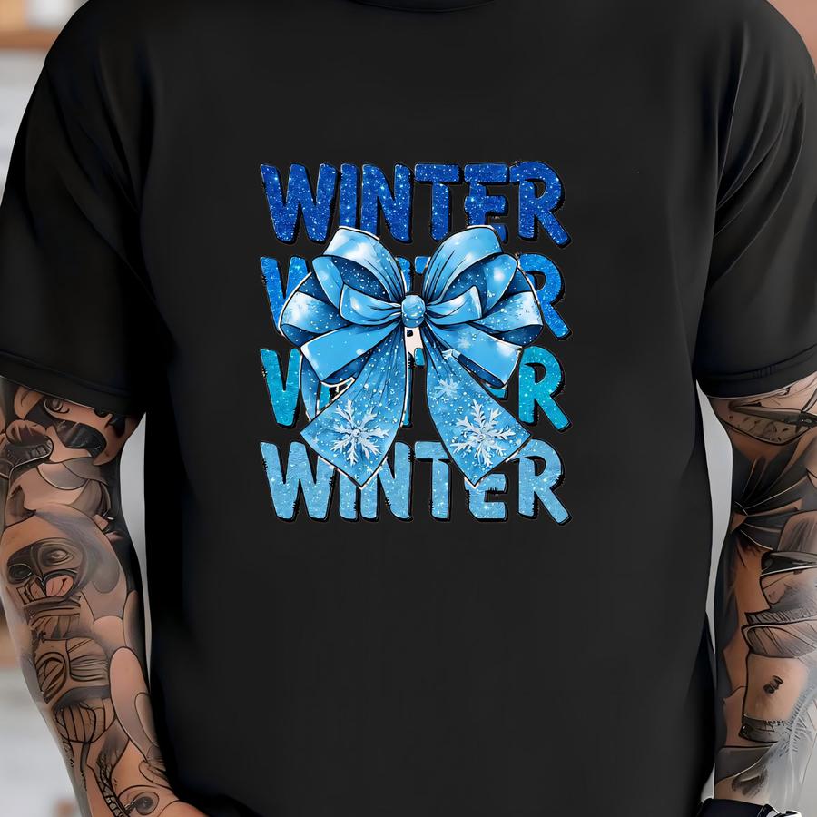Winter Coquette Shirt: Snowflake Tee, Winter Vibes Gift T-shirt