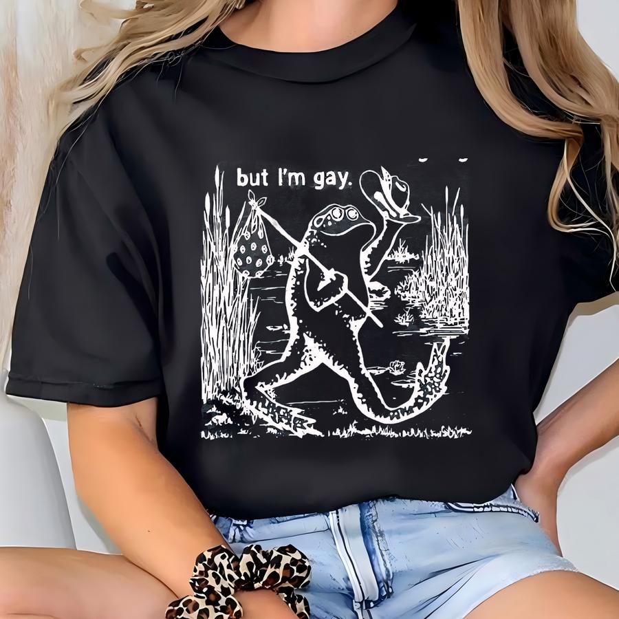 Shirt, Don't Know Where I'm Going But I'm Gay Shirt, Human Rights, Lesbian Pride Shirt, Funny Gay Frog, Lgbtq Ally Tee, Lgbt T-shirt