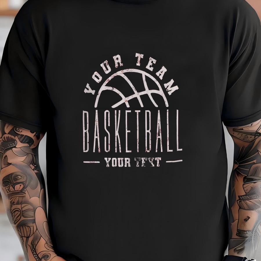 Custom Basketball Mascot Svg,png,dxf,eps,pdf,personalized High School Team Sublimation File,custom Basketball Tshirt,sweatshirt, Canva T-shirt