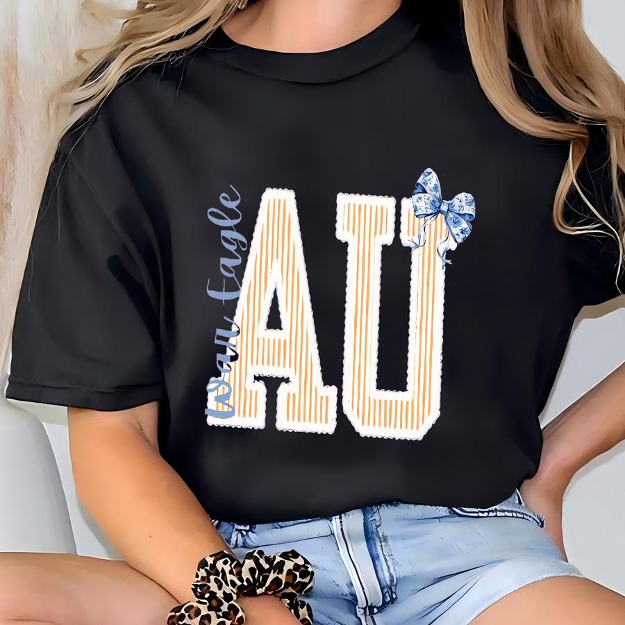 Auburn Fan Striped Game Day Shirt T-shirt