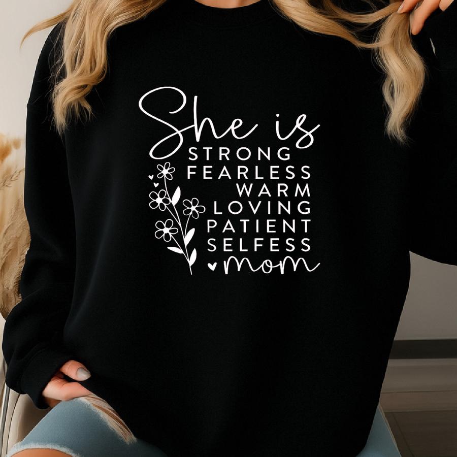 Strong Mom Shirt, Mom Power Shirt, Inspirational Mom Shirt, Empowered Mom Shirt, Mom Shirt, Shirt, Gift For Mom, Women Gift Sweatshirt