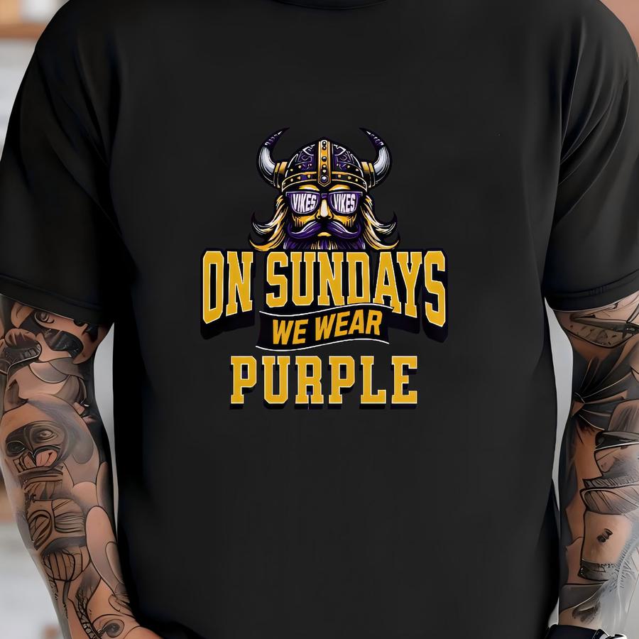 Minnesota Football Unisex Apparel, Mens Womens Hoodies/crewneck Sweatshirts/hoodies, Sports Fan Gift, Game Day Outfit, We Wear Purple T-shirt