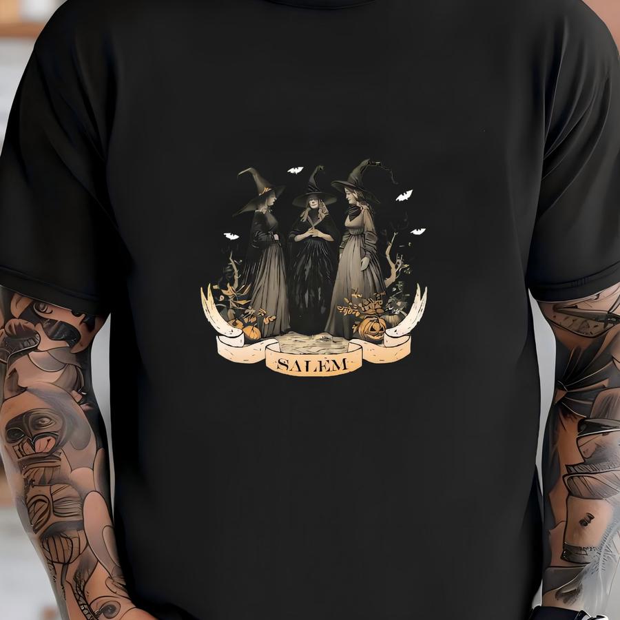 Girls Trip M Sweatshirt, Witchy Halloween Crewneck, Spooky Season Graphic Hoodie T-shirt