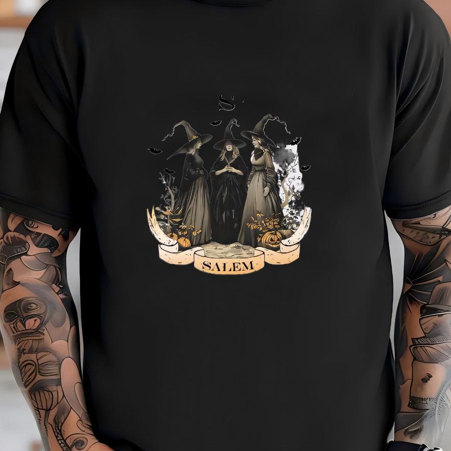 Girls Trip M Hoodie, Spooky Season Witch Graphic Shirt T-shirt