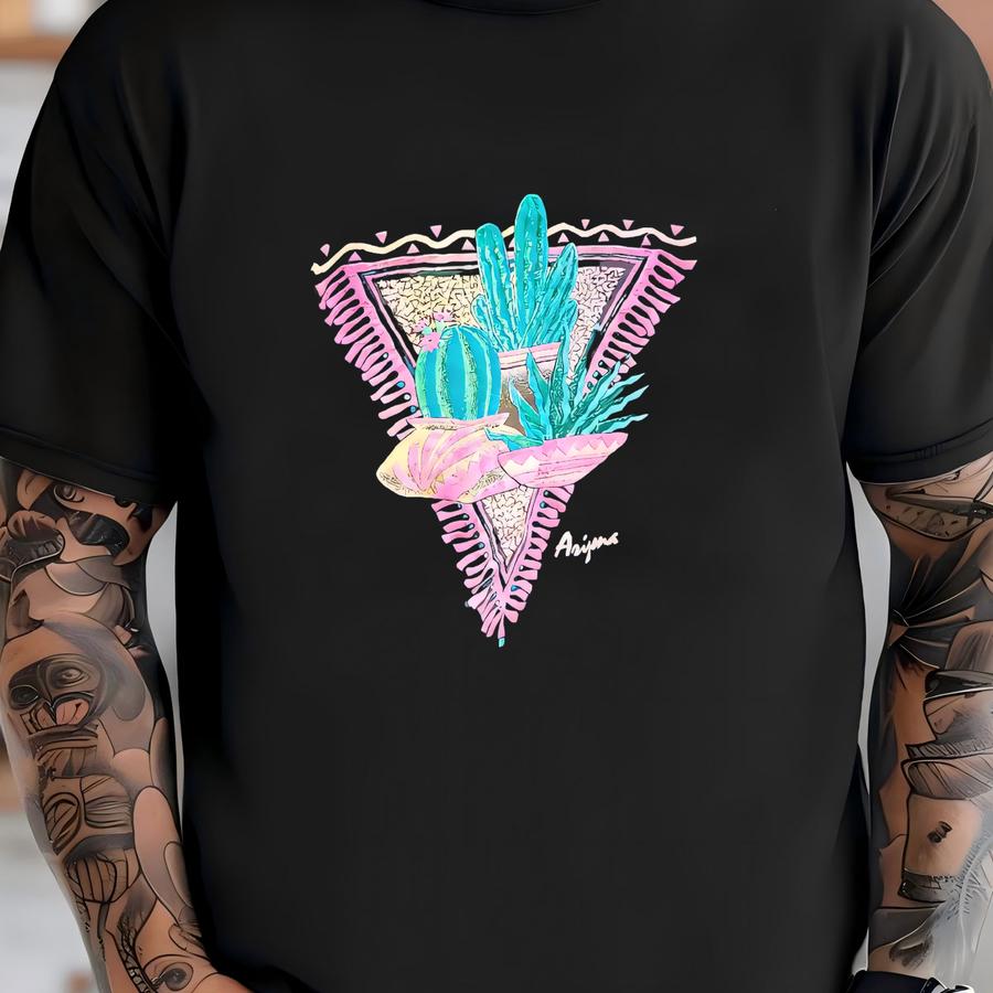 Vintage Arizona Hef-t Graphic Southwestern Hoodie / L T-shirt