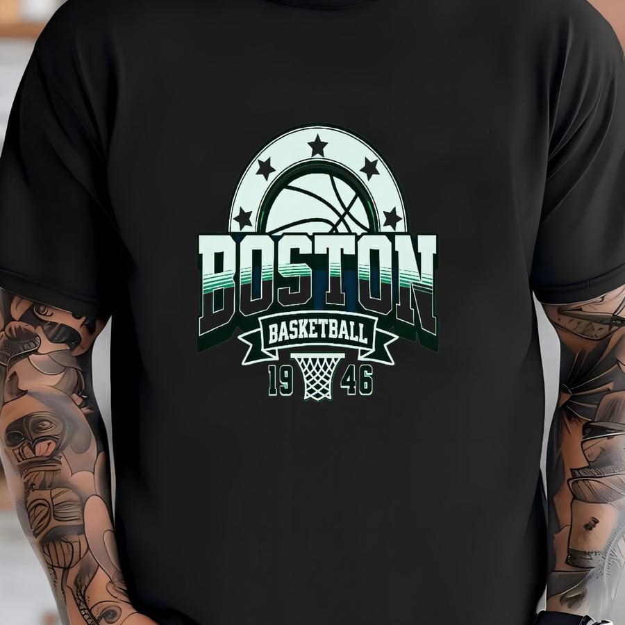 Vintage Style Boston Basketball Unisex Apparel, Hoodie/crewneck Sweatshirt/hoodie, Mens Womens Apparel, Sports Fan Gift, Game Day Outfit T-shirt