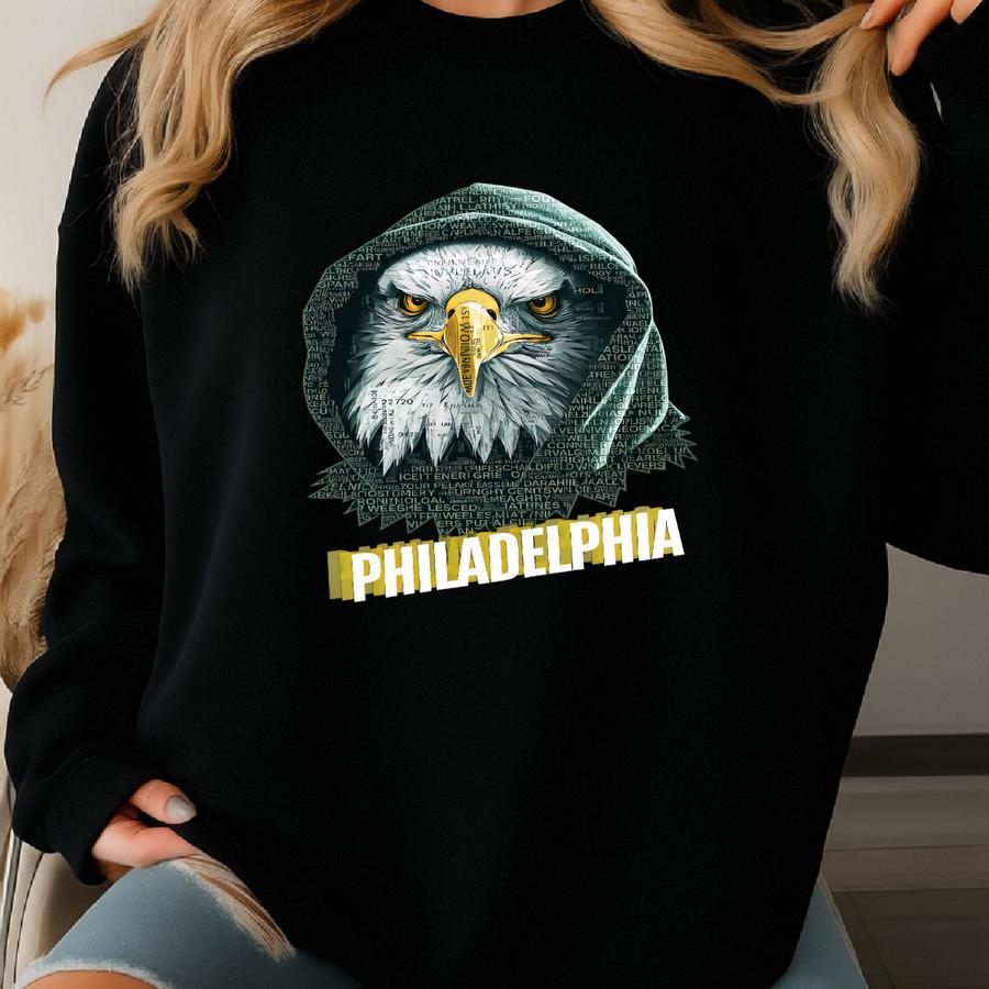 Philadelphia Football T-shirt: Eagle Graphic Tee, Philadelphia Shirt S-3xl Sweatshirt