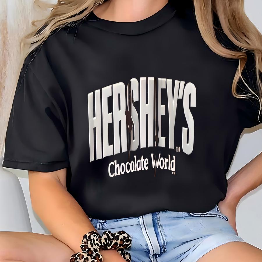 Vintage Hershey's Chocolate Hoodie Sweatshirt Hershey's Chocolate World Spell Out Pullover Chocolate Lover Hersheys Sweater Size Xl T-shirt